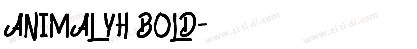 ANIMAL YH BOLD字体转换